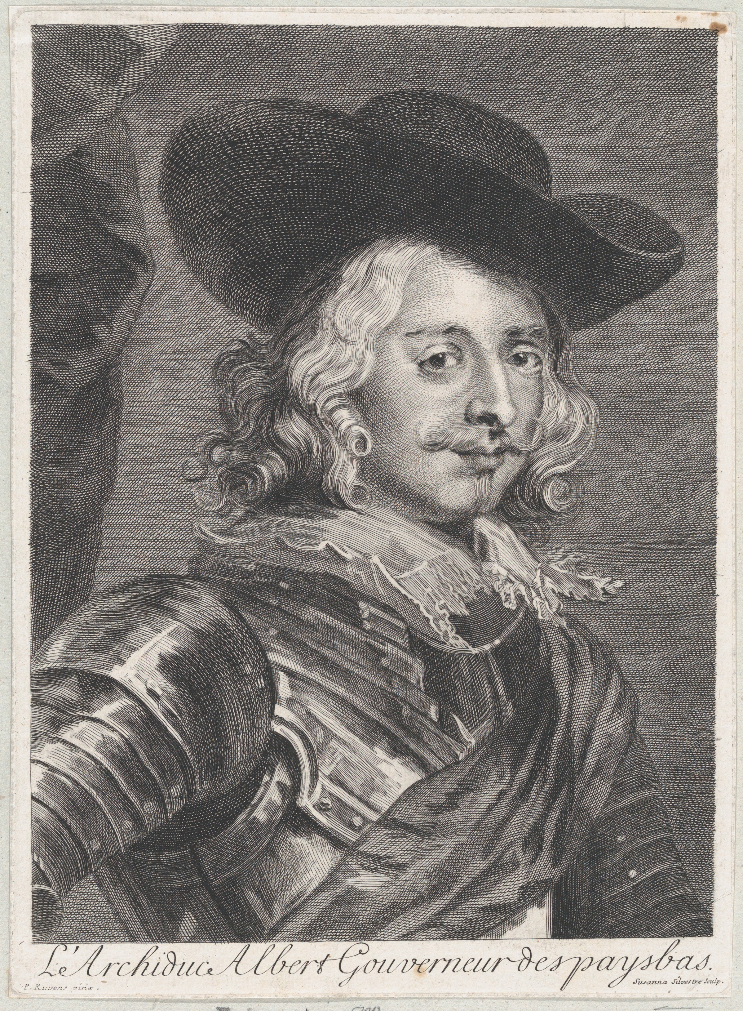 Suzanne Silvestre : L'archiduc Albert Gouverneur des Pays Bas d'après Rubens