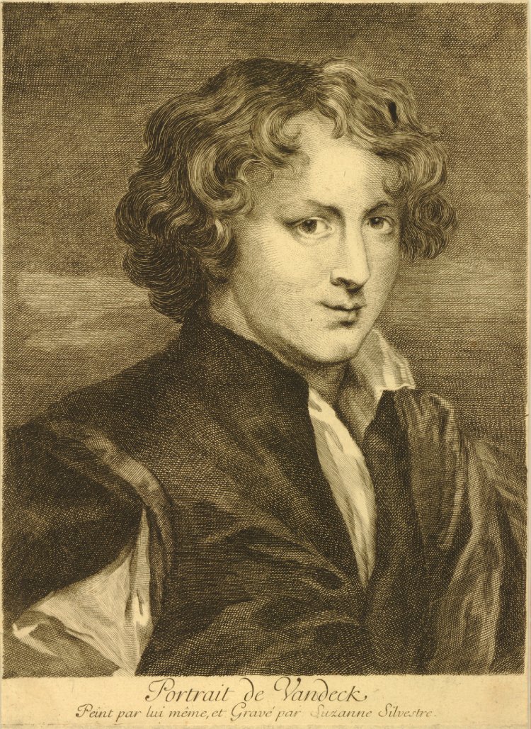 Suzanne Silvestre : Portrait de Vandeck ( van Dyck) d'après lui-même