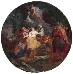 Le sacrifice d'Iphigènie  par Charles-François Silvestre