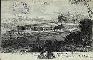 Veüe et perspective du château de Meudon par Louis Silvestre