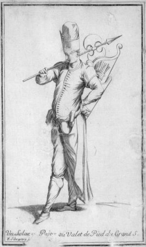 Un Solangi Pajoy ou valet de pied du Grand Sultan par Charles-François Silvestre
