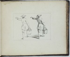 Un homme avec un seau par Charles-François Silvestre