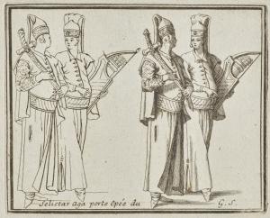 Selictar aga Porte épée du Grand Sérail par Charles-François Silvestre