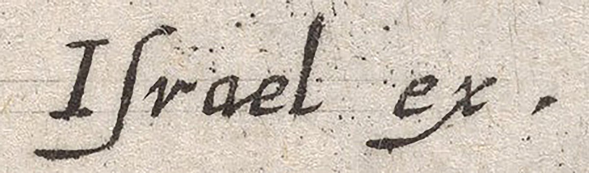 Signature de d'Israël Henriet