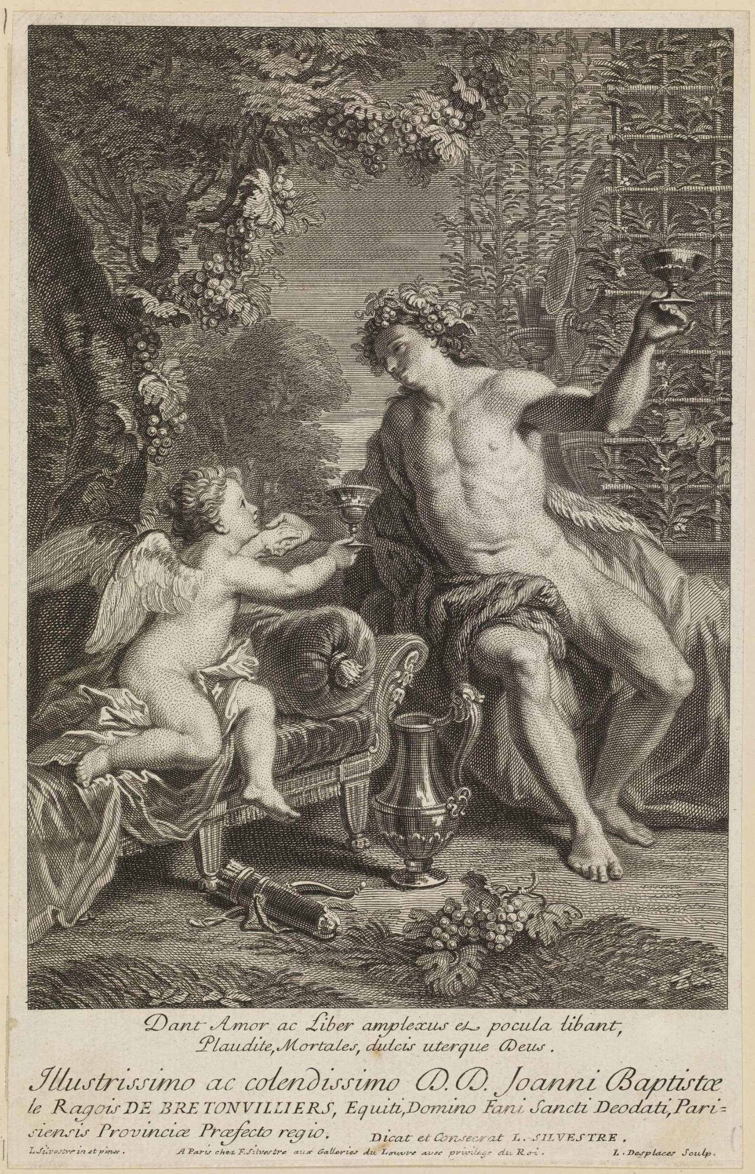 Bacchus et l'Amour par Louis de Silvestre