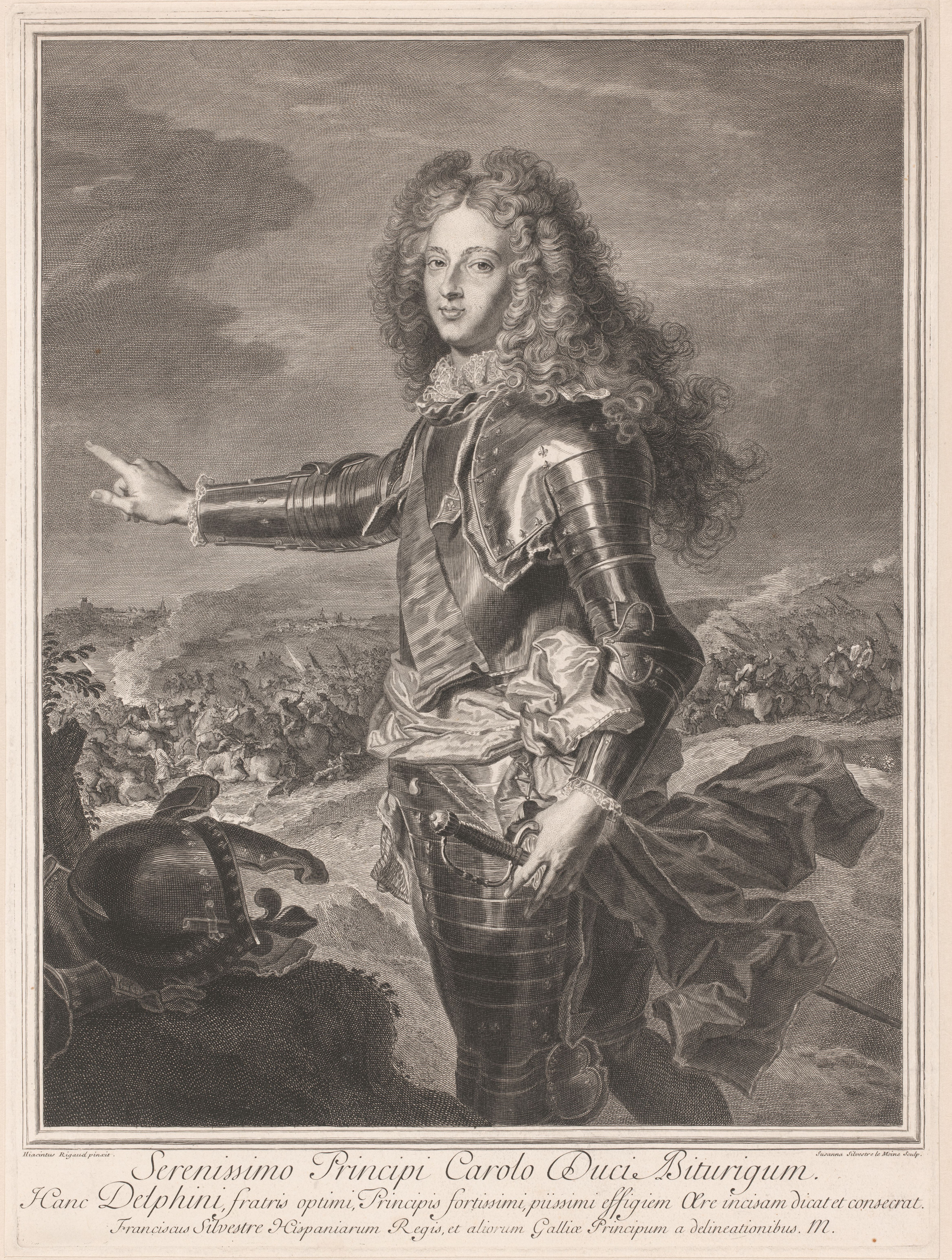 Suzanne Silvestre : Louis de France, duc de Bourgogne, Dauphin   d'après Rigaud